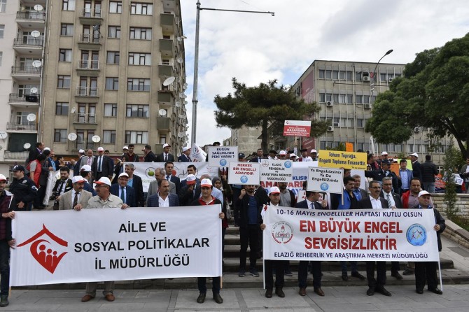 Engelliler Haftası dolayısıyla farkındalık yürüyüşü yapıldı