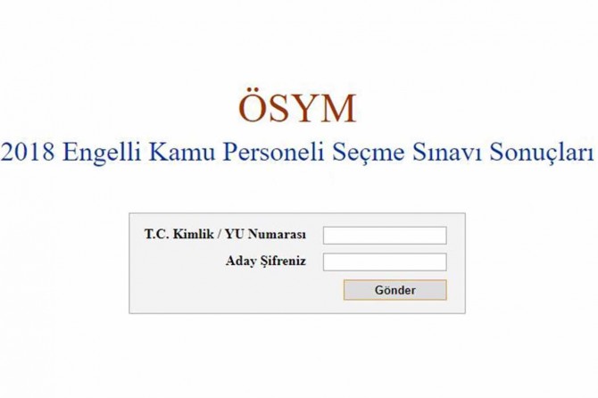 EKPSS sonuçları açıklandı