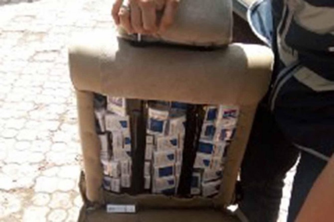 Siirt'te gümrük kaçağı sigara ele geçirildi