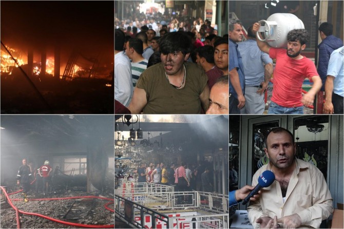 Agirê derket dikanan kir xwelî