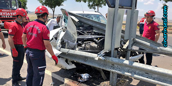 Şanlıurfa’da kontrolden çıkan otomobil kaza yaptı: 1 yaralı