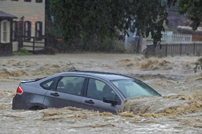 ABD'de yağışlar sele neden oldu