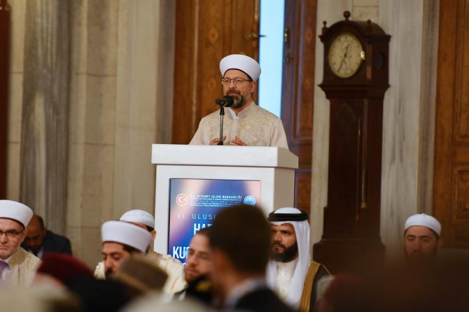 Diyanet İşleri Başkanı Erbaş: Ülkedeki hafızların sayısı daha da artmalı