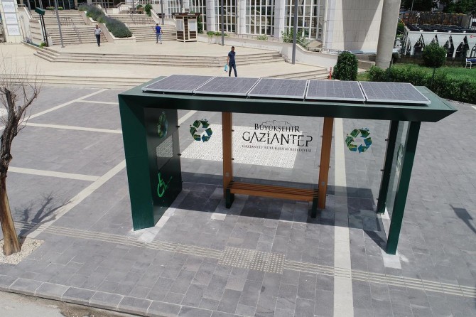 Gaziantep’teki otobüs duraklarında enerji üretilecek