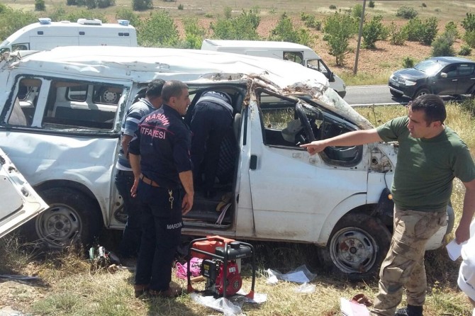Mardin’de trafik kazası: 6 yaralı