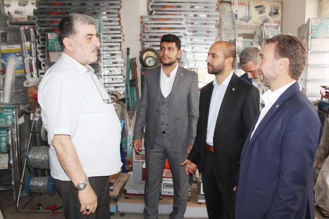 HÜDA PAR Elazığ milletvekili adaylarından esnaf ziyareti
