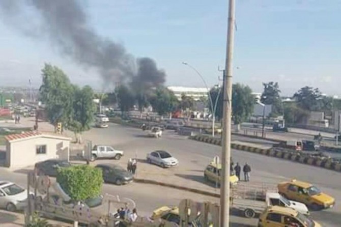 Explosion at the US and French troops military base