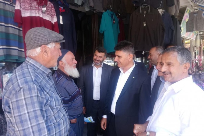 HÜDA PAR Antalya milletvekili adayları esnafı ziyaret etti