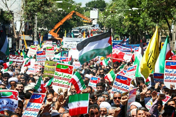 İran’da Dünya Kudüs Günü yürüyüşleri