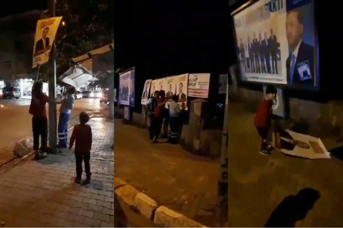 Elazığ'da HÜDA PAR afişlerinin sökülmesine tepki