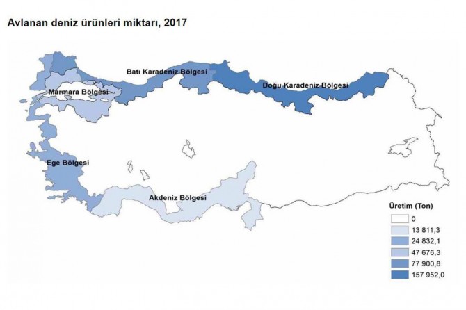 Su ürünleri üretimi arttı