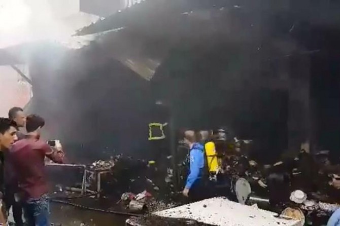 Fire in Erbil: 120 shops burned