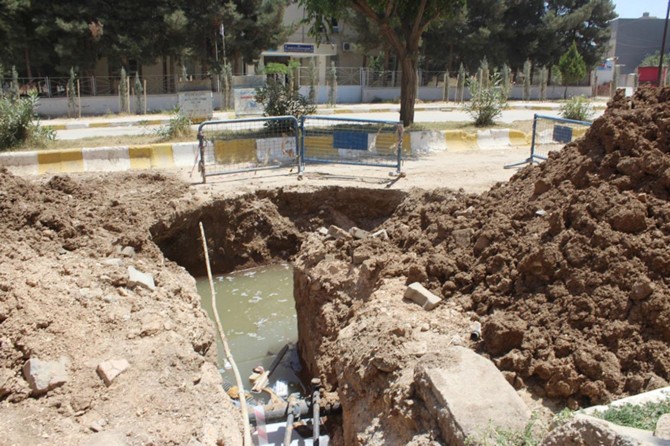 Mardin Nusaybin’de kapatılmayan çukur tehlike saçıyor
