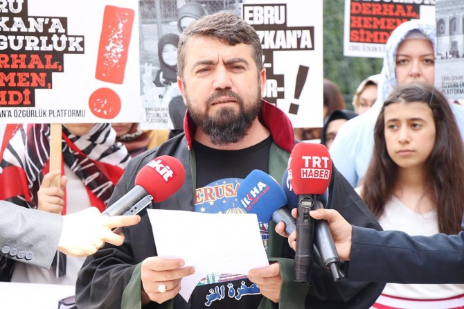 Ebru Özkan’a özgürlük için basın açıklaması yapıldı