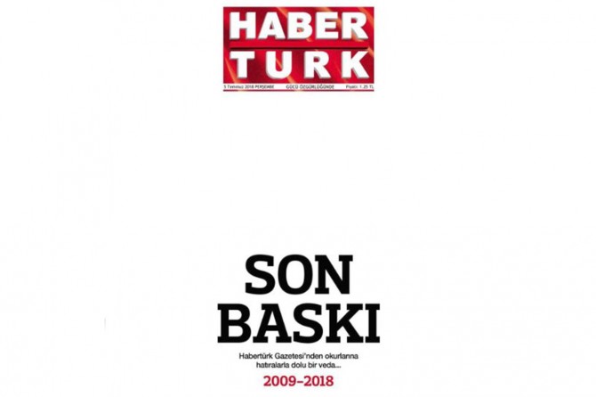 Gazete Habertürk son baskısını yaptı