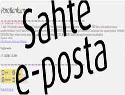 Sahte E-Posta'ya Dikkat!