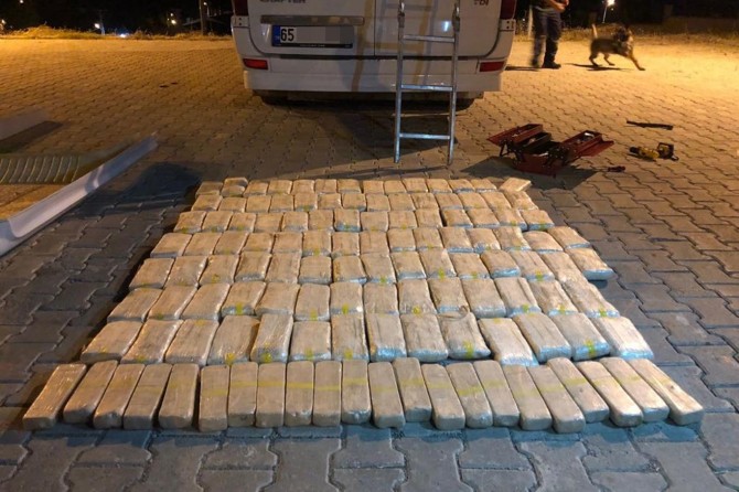 Van’da 63 kilo eroin ele geçirildi