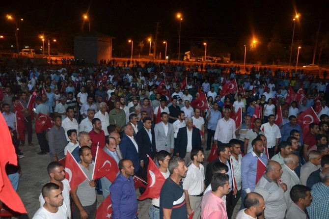 Şanlıurfa Viranşehir'de 15 Temmuz yürüyüşü yapıldı
