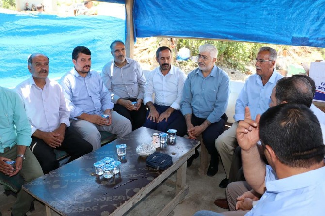 ​HÜDA PAR, Bingöl'de işten çıkarılan güvenlik görevlilerini ziyaret etti