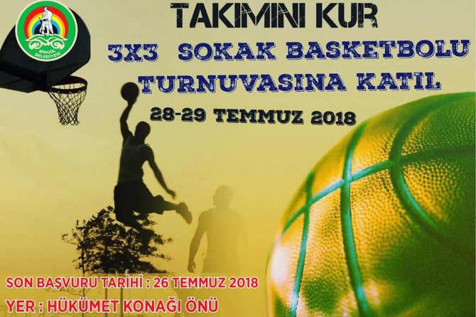 Bingöl'de sokak basketbolu turnuvası düzenlenecek