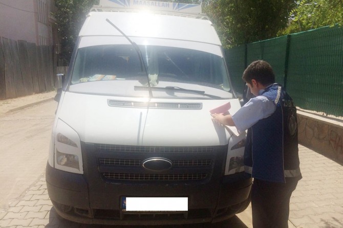 Bingöl'de kurala uymayan minibüsçülere ceza yağdı