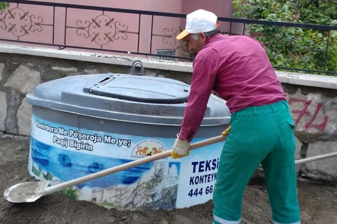 Van İpekyolu’nda temiz ve sağlıklı bir çevre için konteyner hamlesi