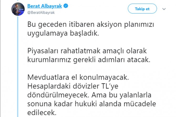 Bakan Albayrak: Aksiyon planımızı uygulamaya başladık
