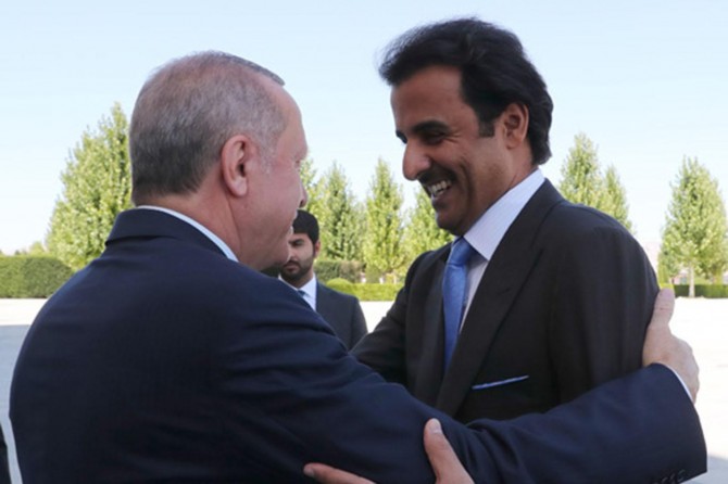 Cumhurbaşkanı Erdoğan, Katar Emiri Şeyh Temim ile görüştü