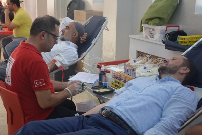 Kan toplama TIR’ı Batman Kozluk’ta