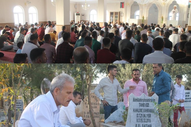 Şırnaklılar cami ve kabirlere akın etti