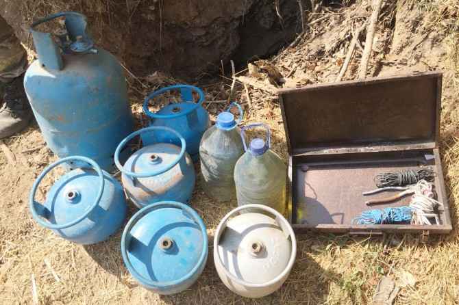 Siirt Baykan kırsalında sığınak bulundu