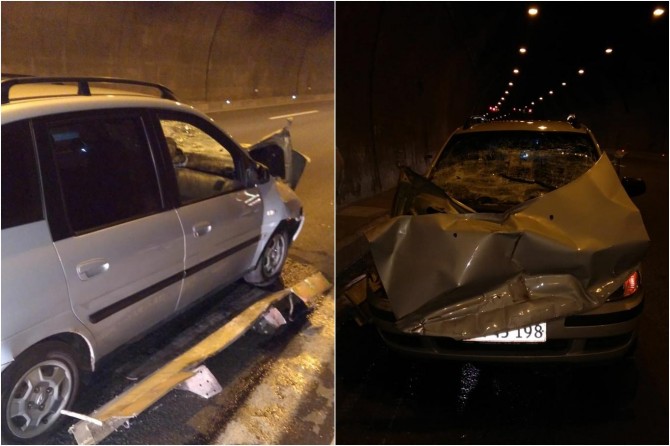 ​Bolu Dağı Tüneli'nde aşırı hız kaza getirdi