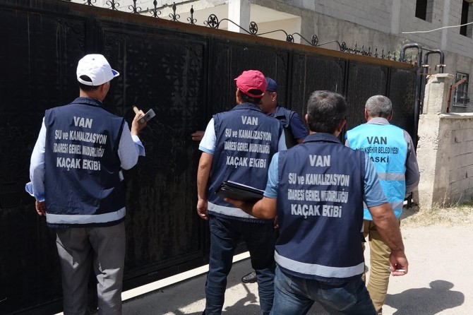 Van'da kaçak su ile mücadele sürüyor