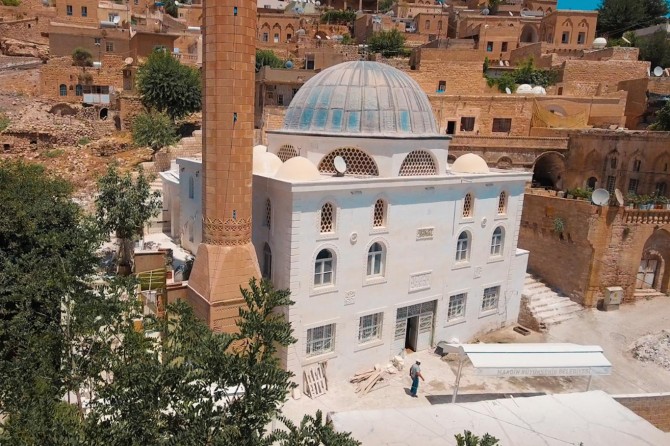 Mardin Tatlıdede Camii’nin dış cephesi yenilendi