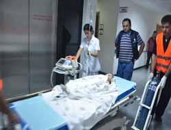 Üzerine Televizyon Düşen Çocuk Yoğun Bakımda