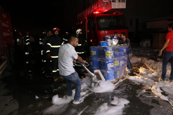 Gaziantep’te Sanayi Mahallesi’nde fabrika yangını