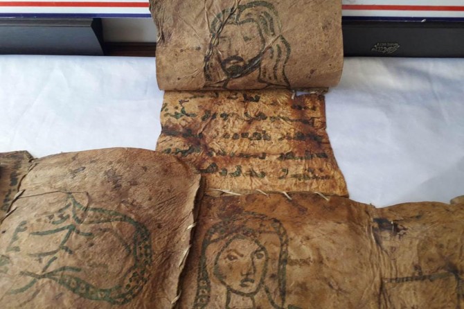 Ancient bible hidden in monitor found in the east of Turkiye