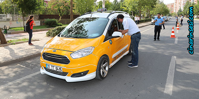 Diyarbakır'da ticari taksiler denetleniyor