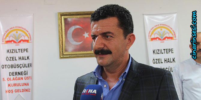 Kızıltepe Özel Halk Otobüsçüleri seçiminde Zeynel Abidin İncesu tekrar seçildi