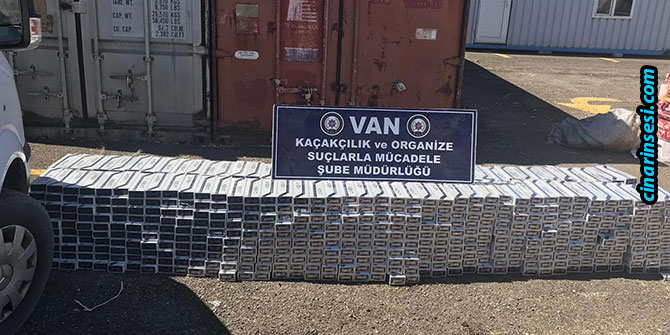 Van'da 10 bin 500 paket kaçak sigara ele geçirildi