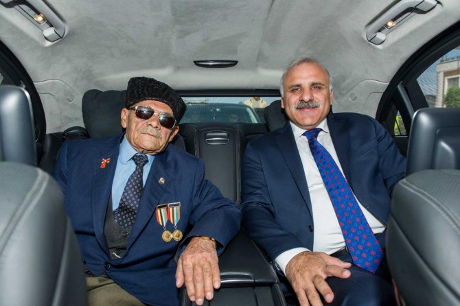 Vali Zorluoğlu Kore gazisini makam aracıyla etkinliğe getirdi