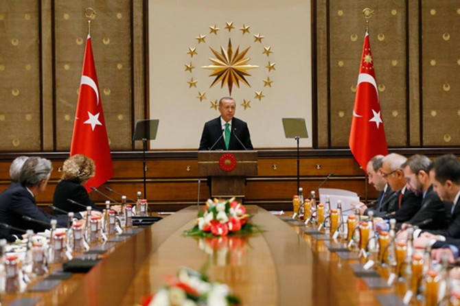 Cumhurbaşkanı Erdoğan, ABD’li şirketlerin temsilcilerini kabul etti