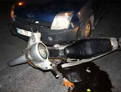 Mersin'deki Motor Kazasında Bir Yaralı