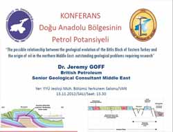 Petrol Potansiyeli Konulu Konferans Yapılacak