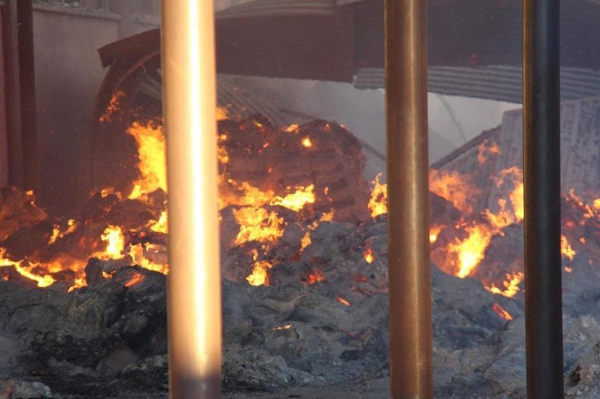 Süt işleme tesisindeki yangın kontrol altına alındı