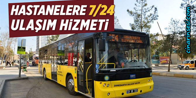 Diyarbakır'da hastanelere gece toplu ulaşım hizmeti başladı