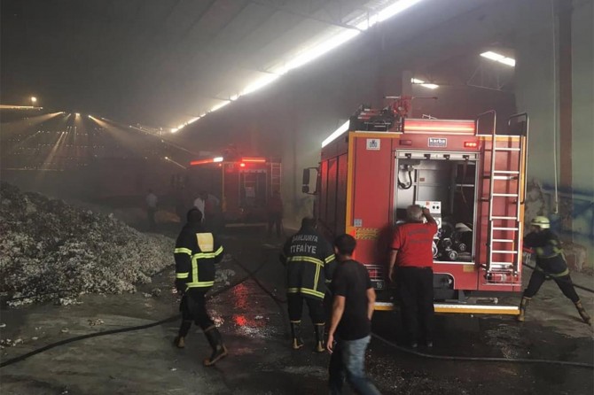 Söndürülmeyen sigara izmariti yangına sebep oldu