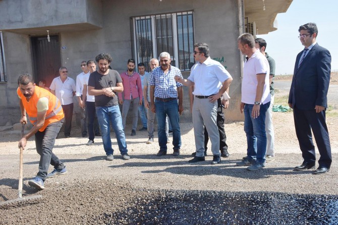 Kızıltepe’de asfalt çalışması