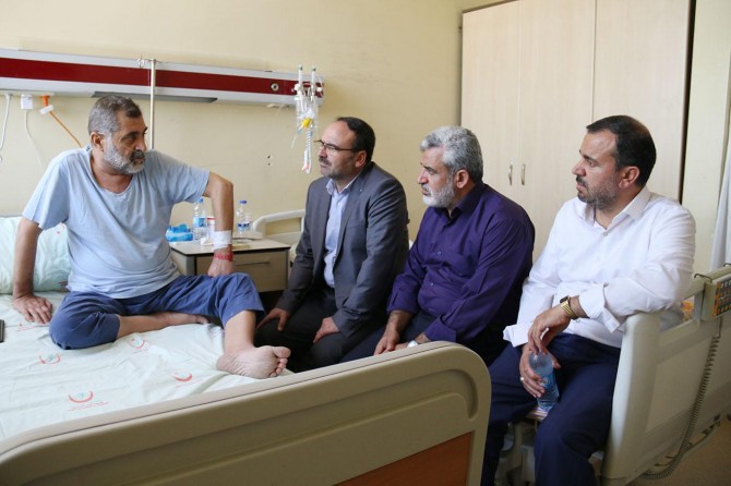 HÜDA PAR heyetinden yazar Fadıl Şani’ye ‘geçmiş olsun’ ziyareti