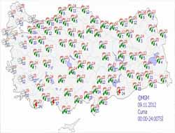 Türkiye Geneli Hava Durumu
